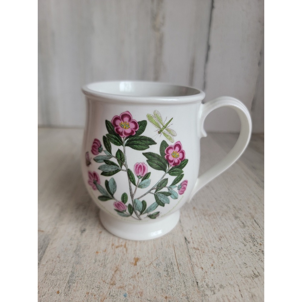 Botanical garden rhododendron flower ceramic mug floral Unique cup kitchen